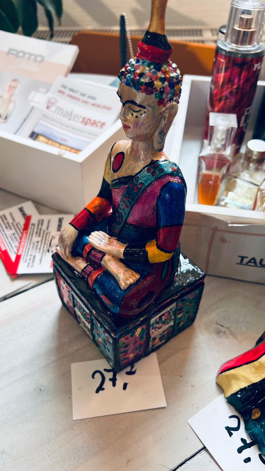 UPCYCLING Holzdeko Buddha 