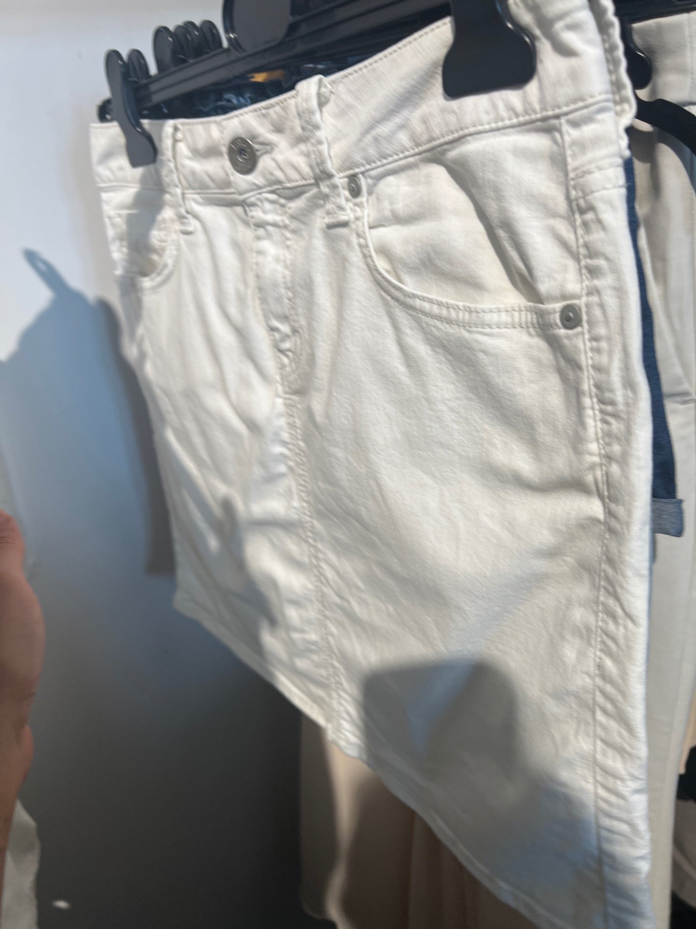 Jeansrock Weiß Gr.: M