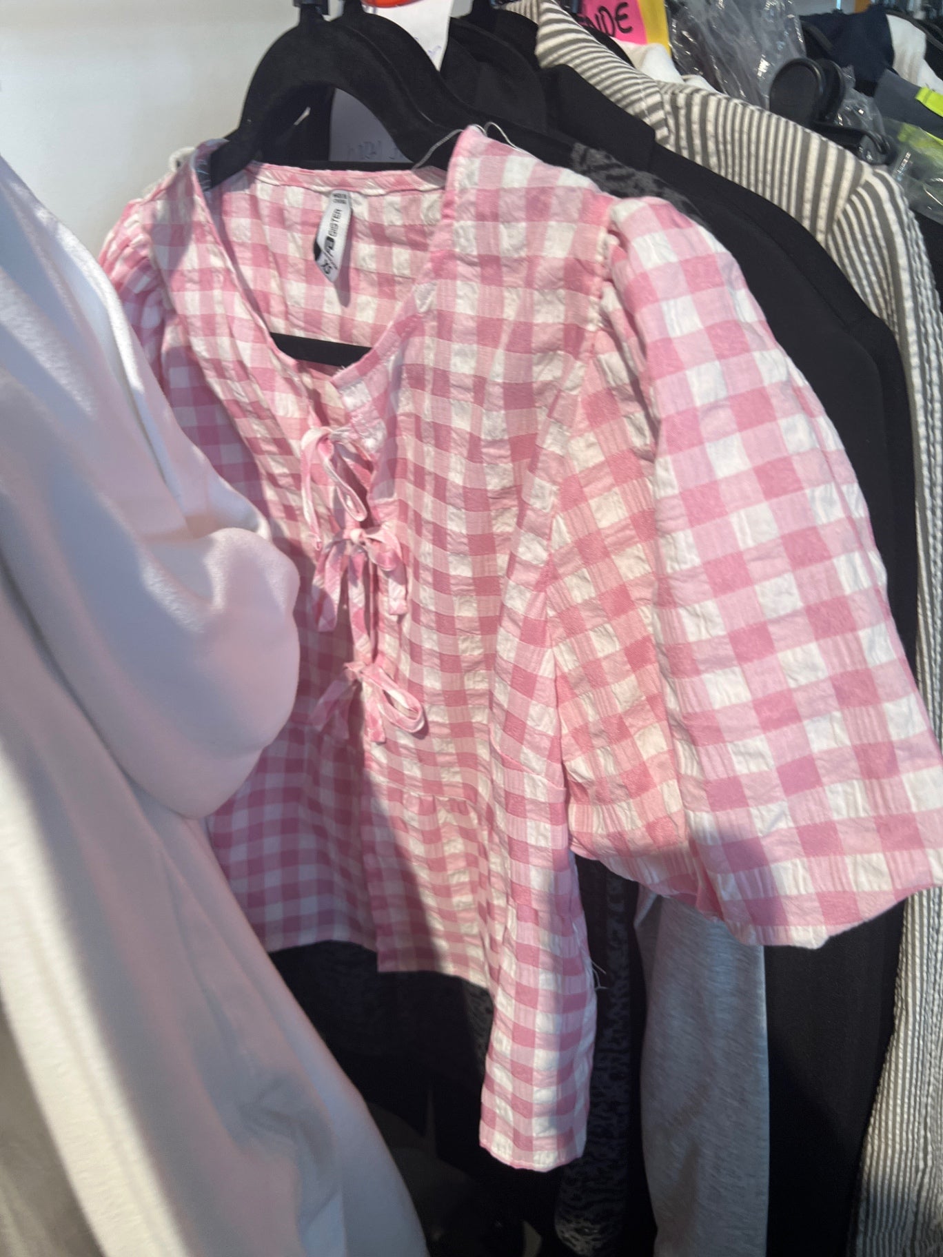 FSBN Bluse Pink und Weiß Gr.: XS