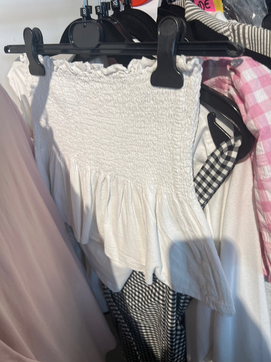 Bluse/Rock Weiß Gr.: S