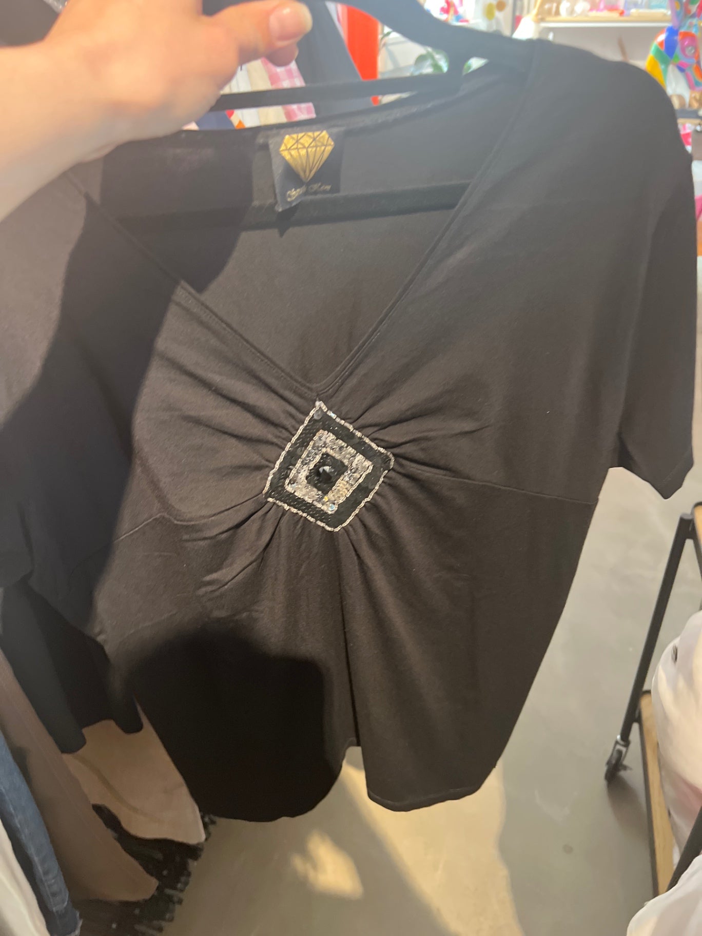 Sarah Kern T-Shirt Schwarz Gr.: 46