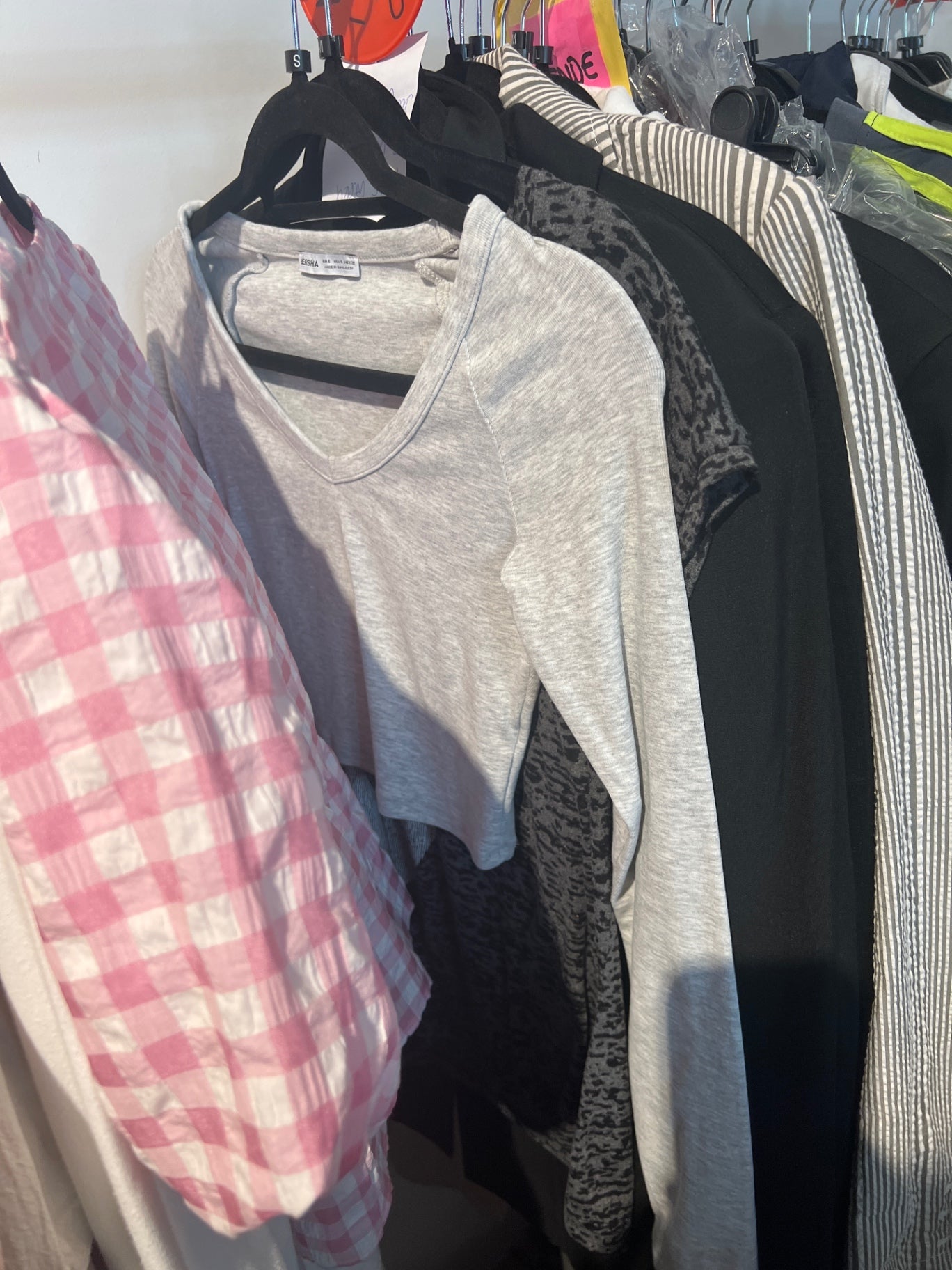 Bershka Langarmshirt Grau Gr.: S