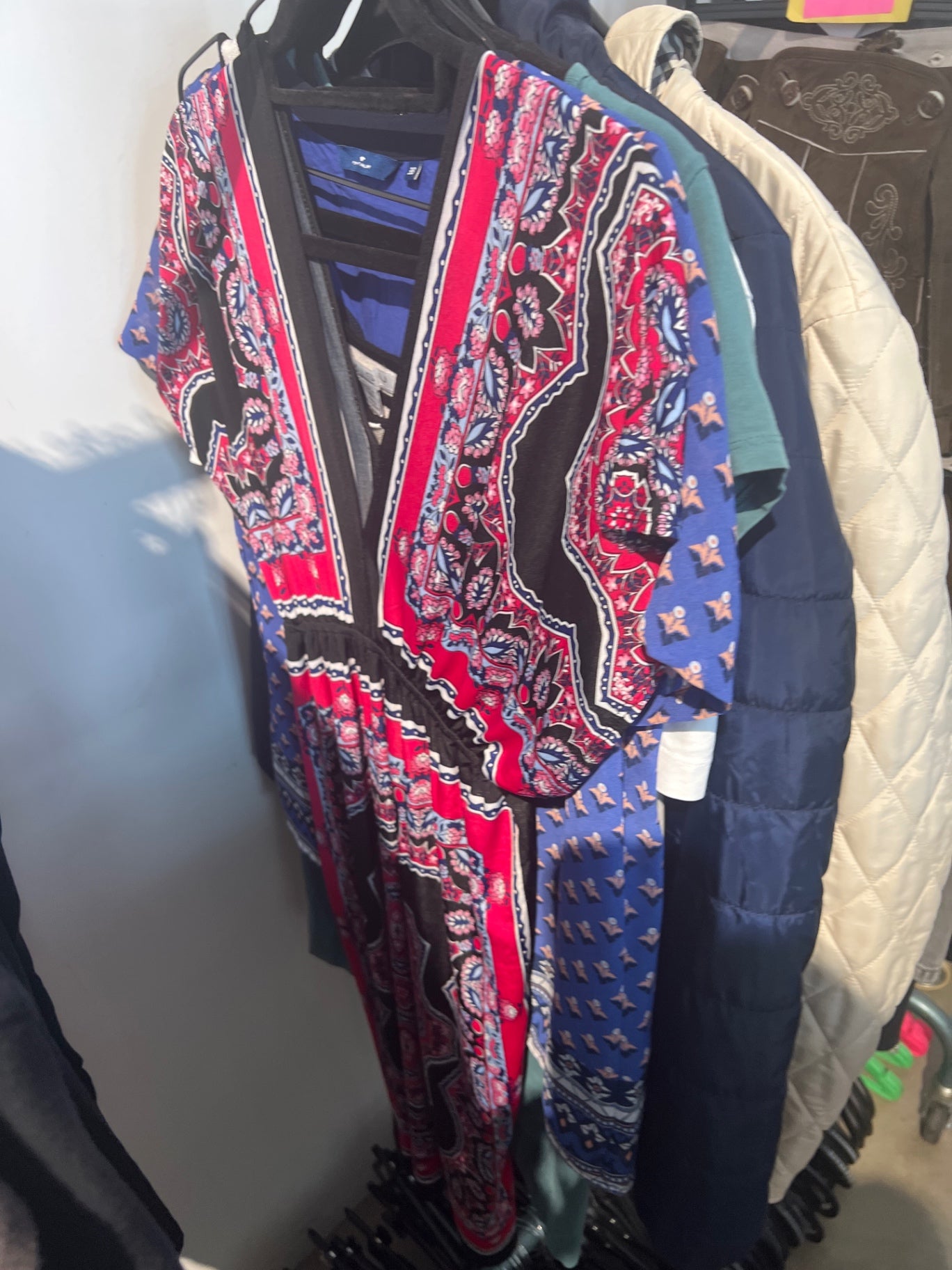 Kleid Pink Schwarz Gr.: L