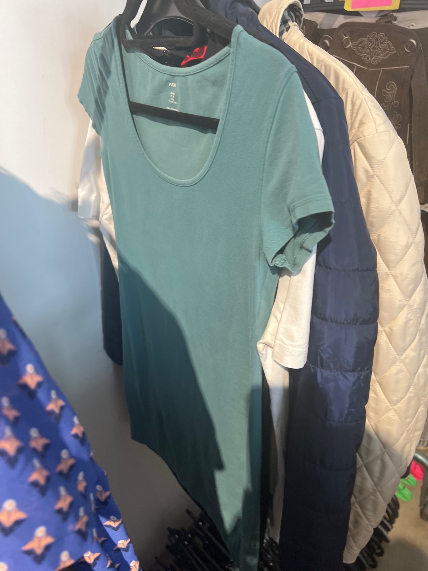 H&M Mama T-Shirt Türkis Gr.: M