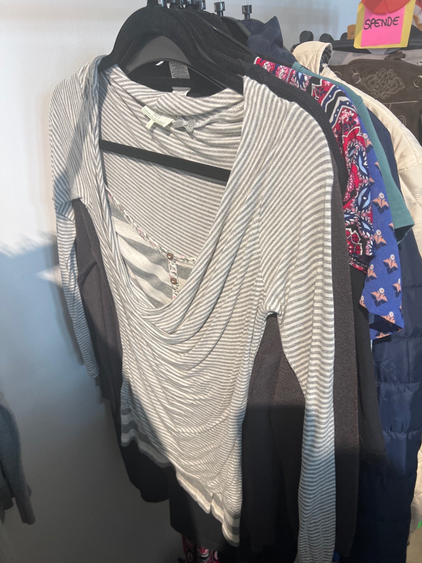 Dept Langarmshirt Grau Gr.: XS