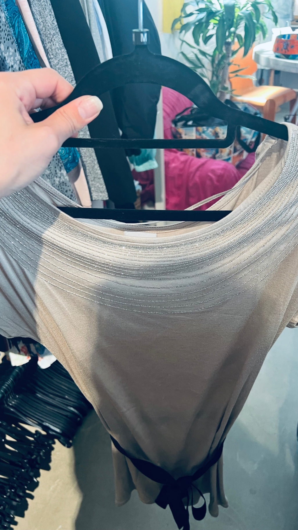H&M T-Shirt Beige Gr.: M