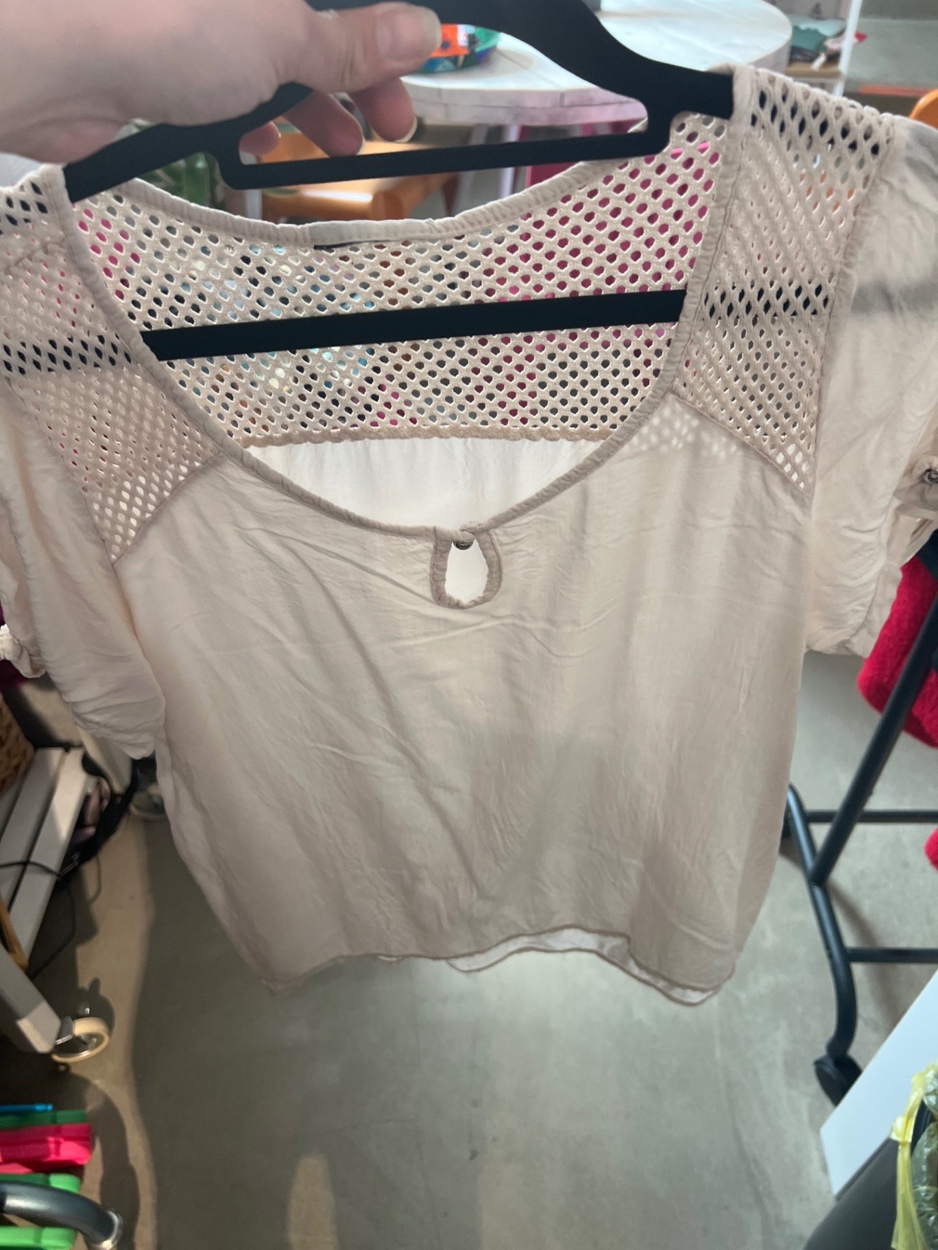 Bluse Beige Gr.: M