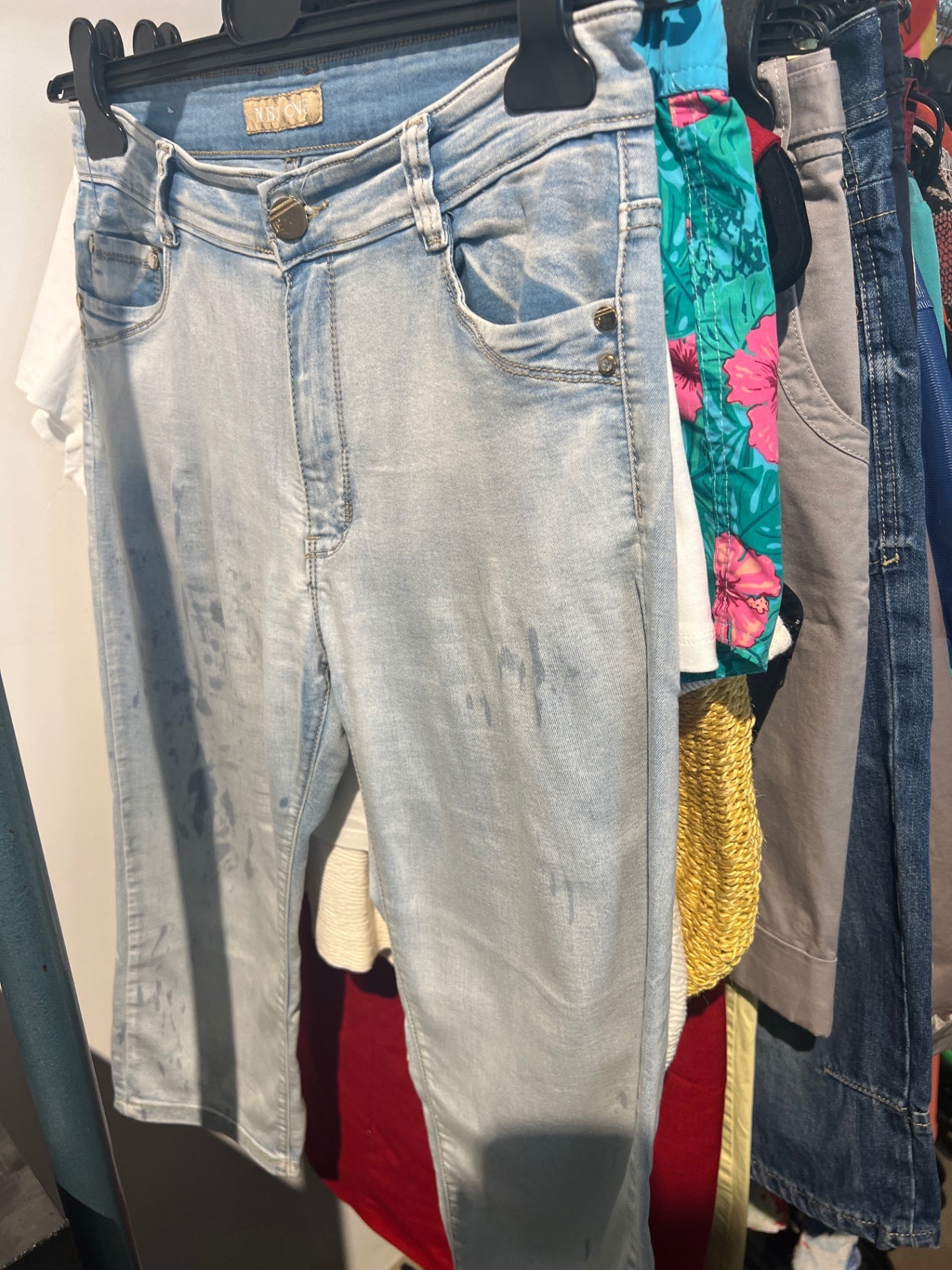 Miss One Jeans Hellblau Gr.: L