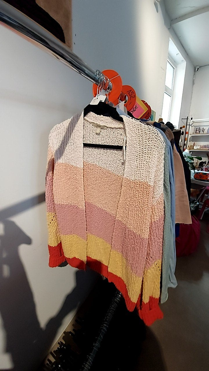 Esprit Strickjacke Bunt mit Streifen in Gr.: S