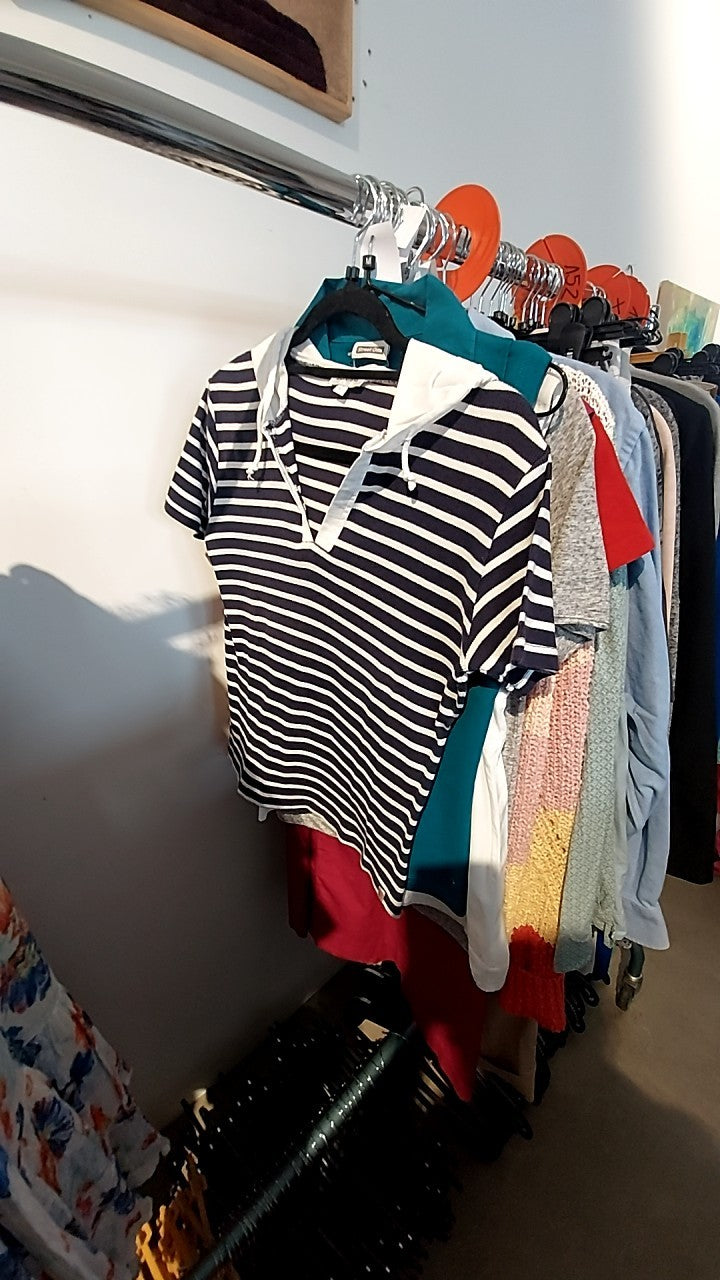 Zabaione Shirt Blau/Weiß Gebrauchssp.: L