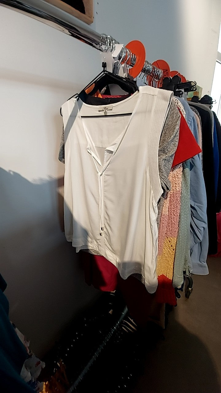 Mavi Top Weiß Gr.: M