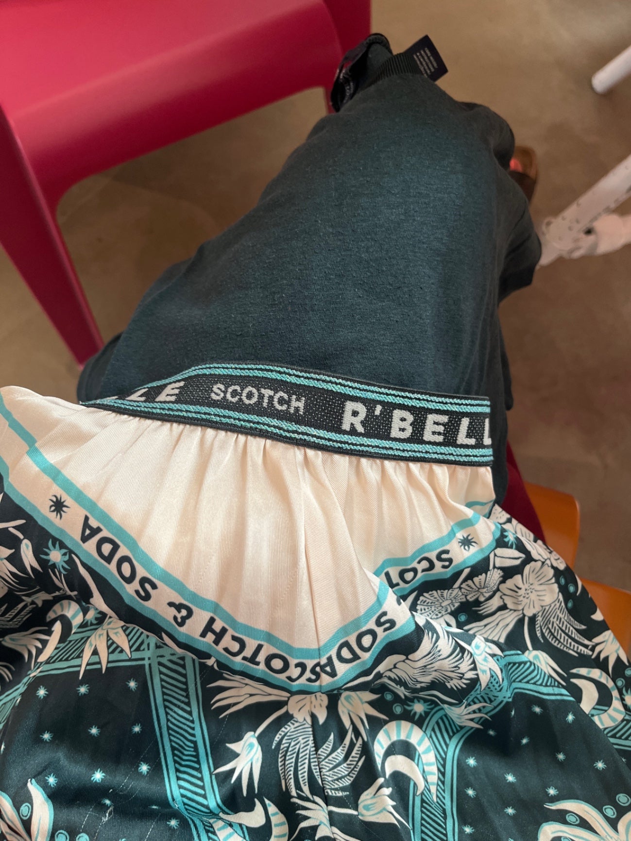 Scotch R'Belle Set Rock+Shirt Grün: 140