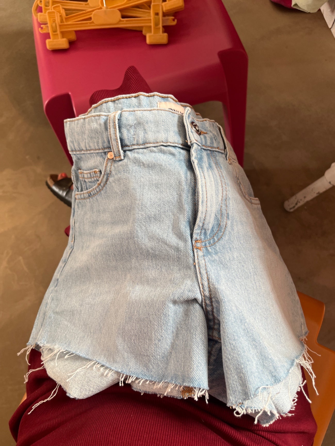 Only Jeansshorts Hellblau Gr.: 164