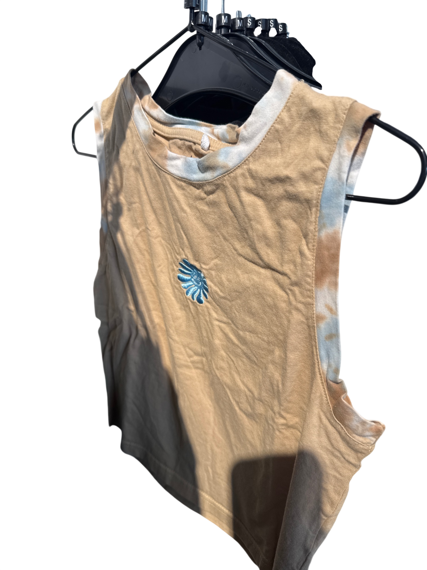 Titus Top Beige und hellblau Gr.: L