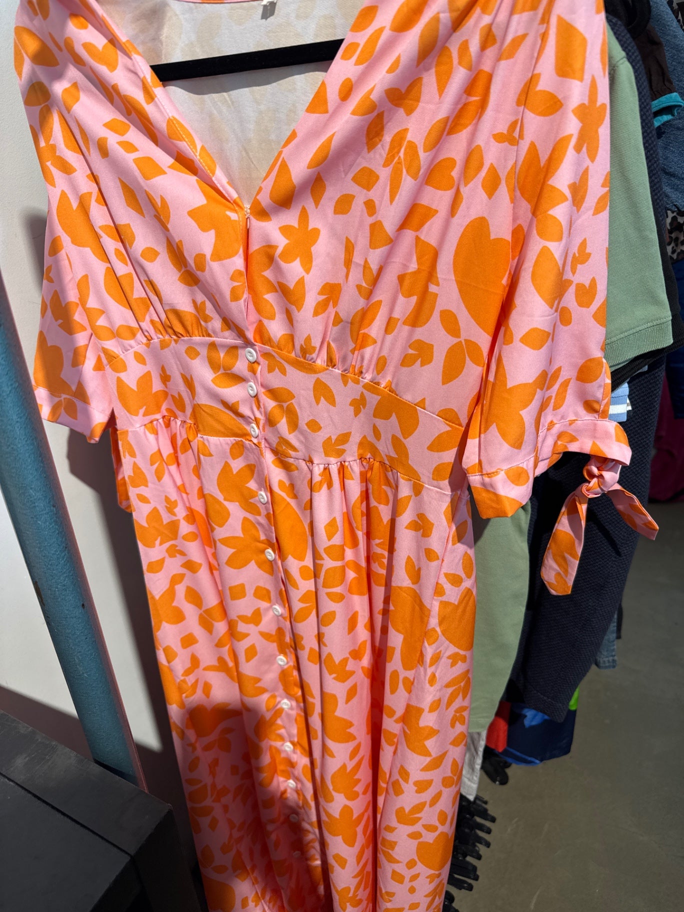  Kleid Pink, Orange Gr.: S/M