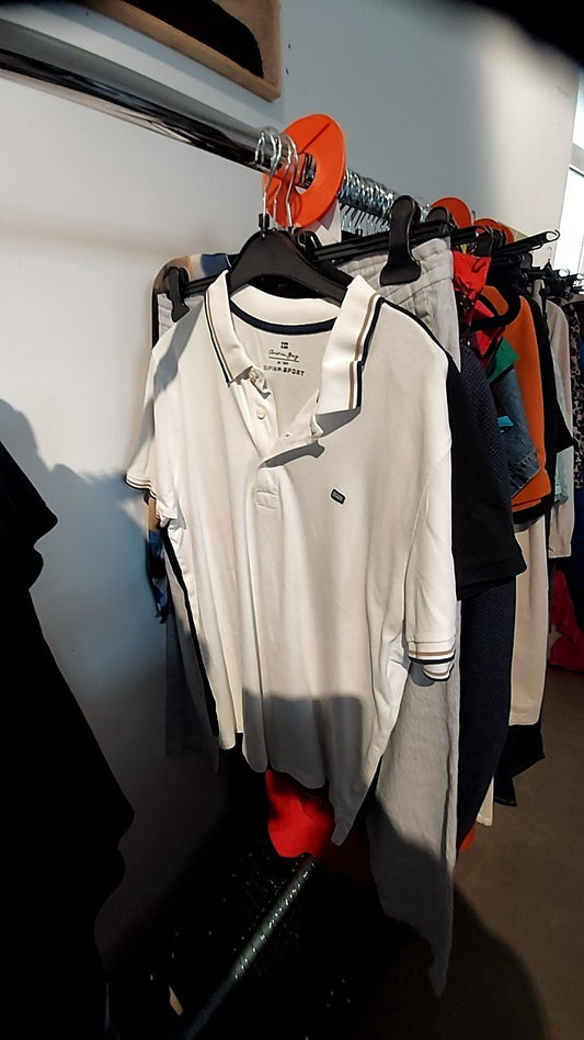 Christian Berg Poloshirt Weiß Gr.: XL