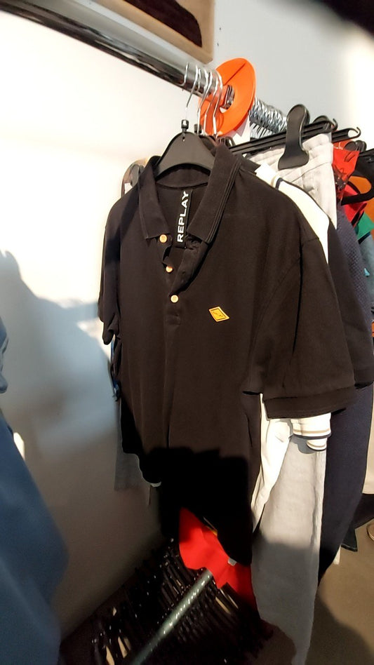 REPLAY Poloshirt Schwarz Gr.: XL