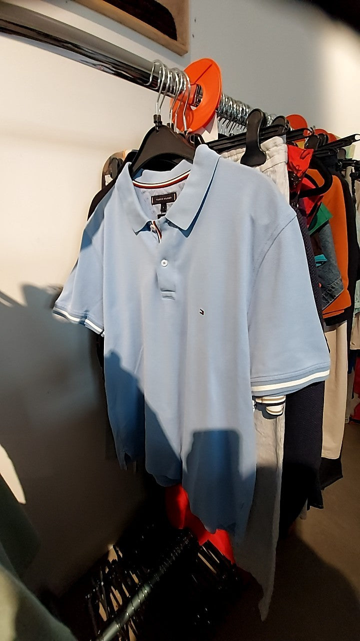 Tommy Hilfiger Poloshirt Hellblau Gr.: L