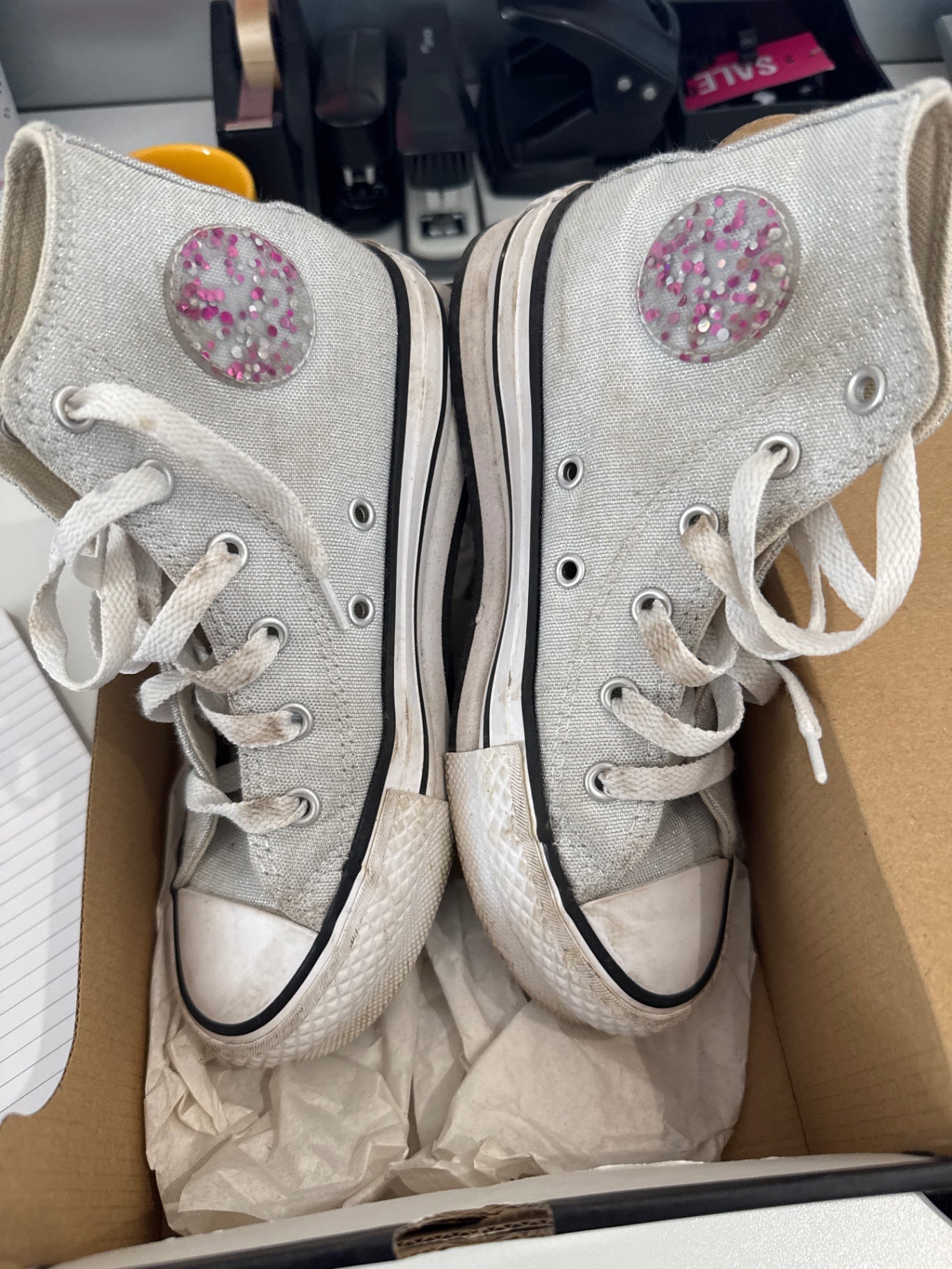 Converse Schuhe Silber Gr.: 33