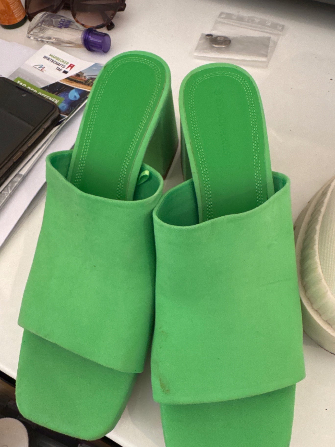 Stradivarius Mules Grün Gr.: 40