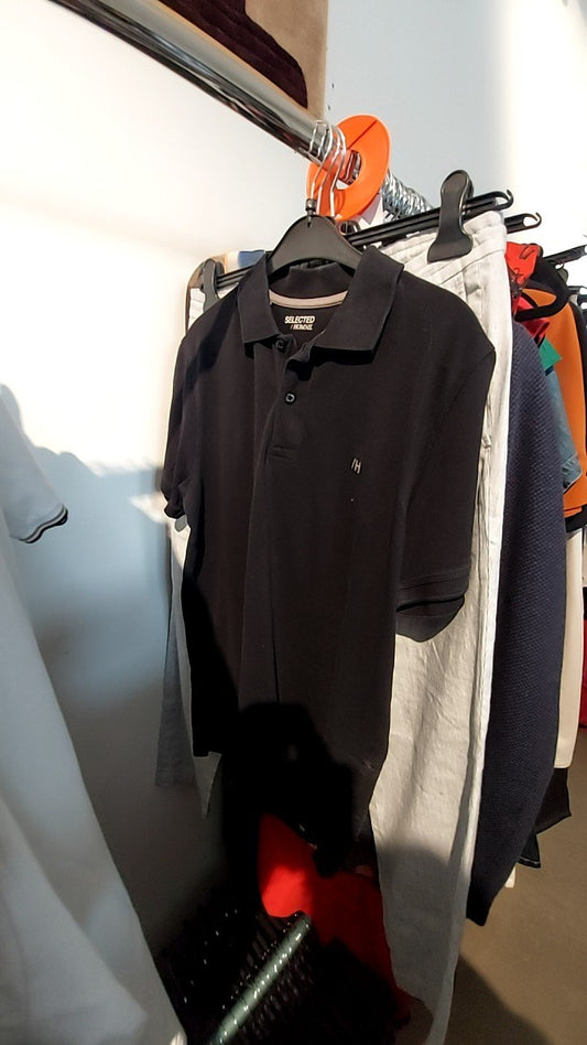 SELECTED HOMME Poloshirt schwarz Gr.: XL