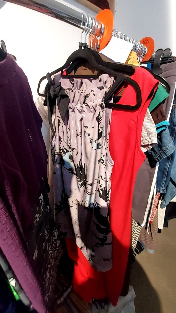 Bunoh.q Kleid Violett mit Schwarz Gr.: S