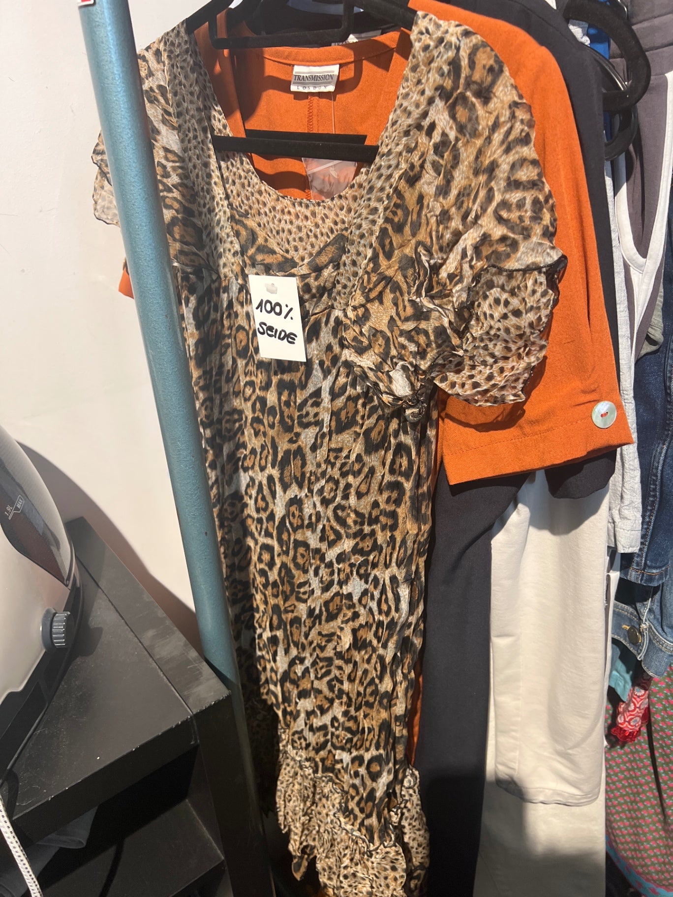 SEIDE Kleid Leopardenmuster Gr.: S