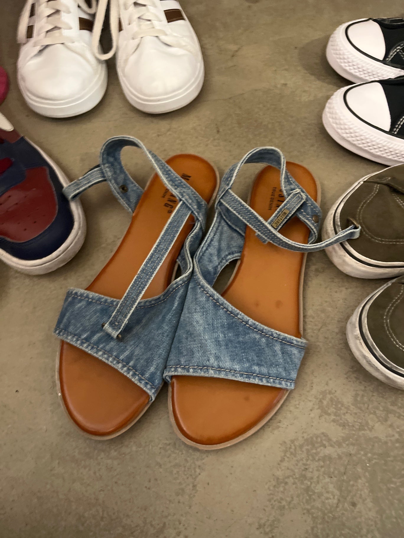MUSTANG Sandalen Blau Gr.: 41