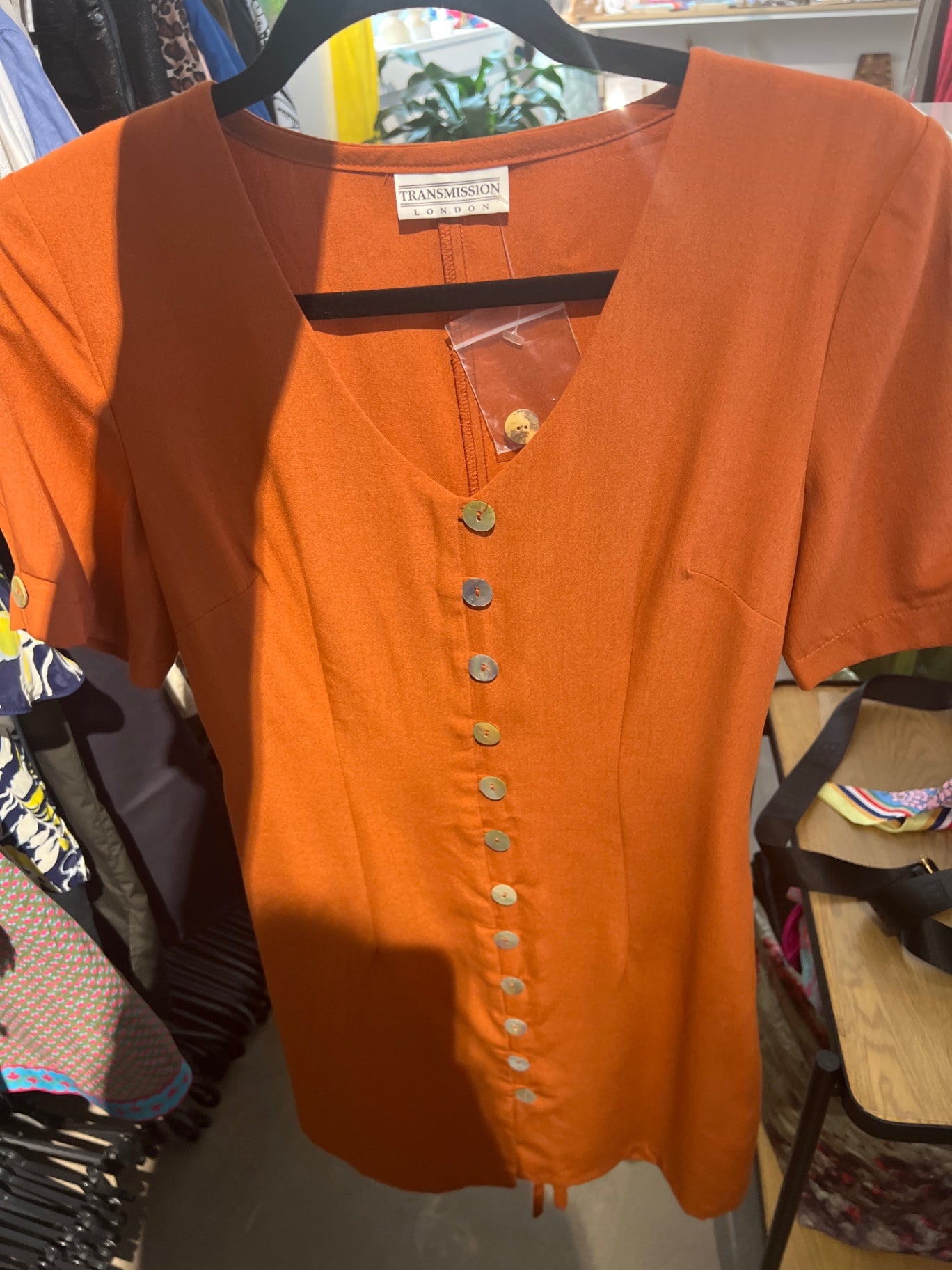 TRANSMISSION LONDON Kleid Orange Gr.: S