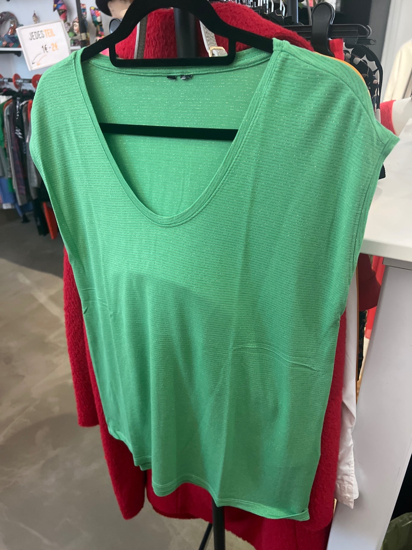 Pieces T-Shirt Grün Gr.: L