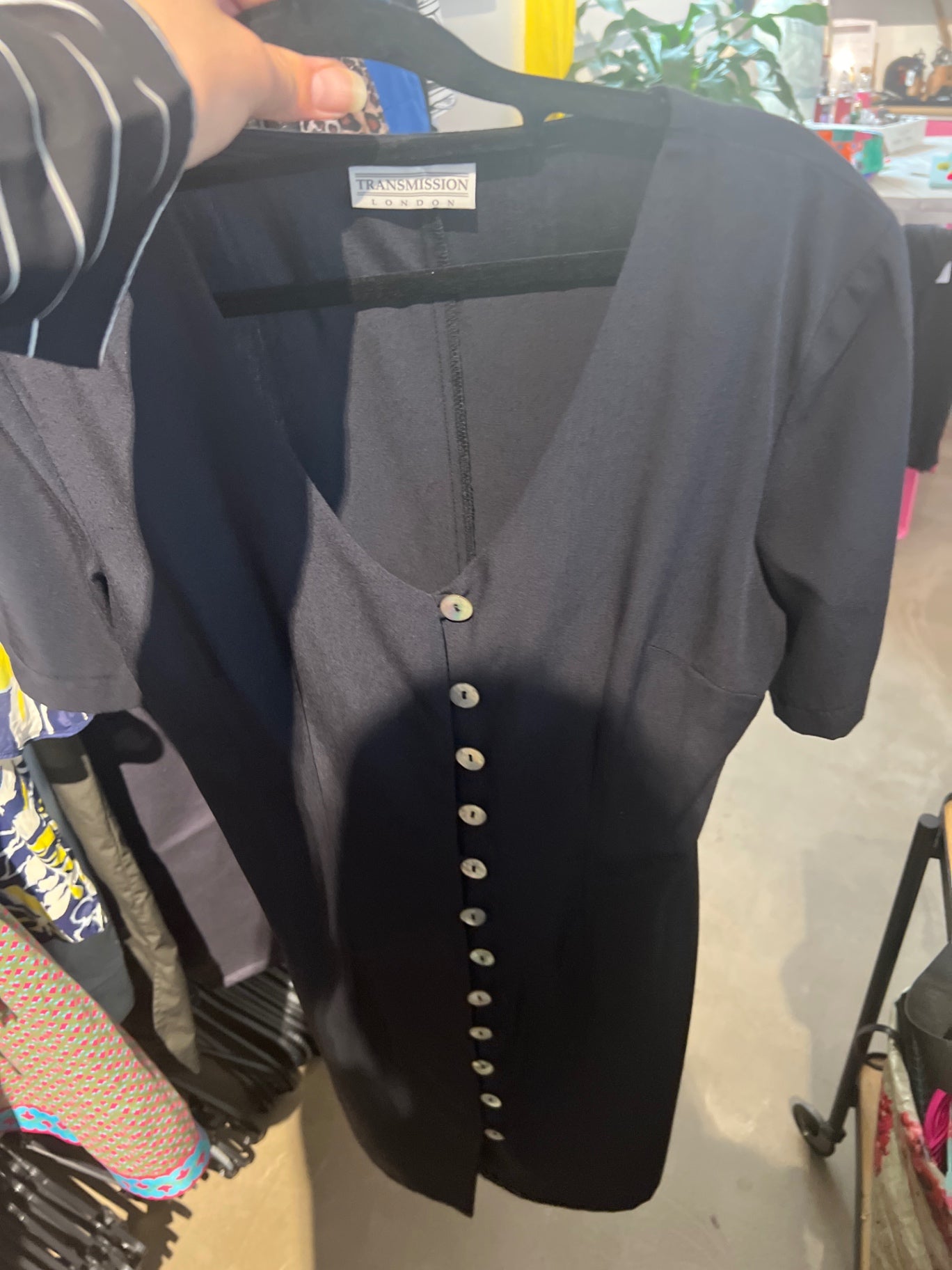 TRANSMISSION LONDON Kleid Schwarz Gr.: S