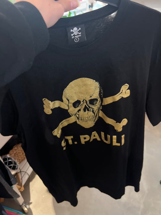 ST. PAULI T-Shirt Schwarz Gr.: L