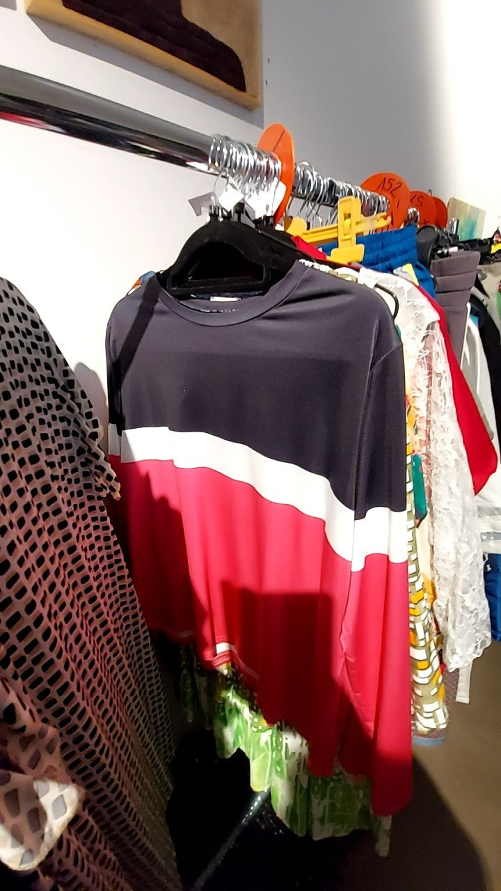 Shirt Schwarz, Weiß, Pink Gr.: XL