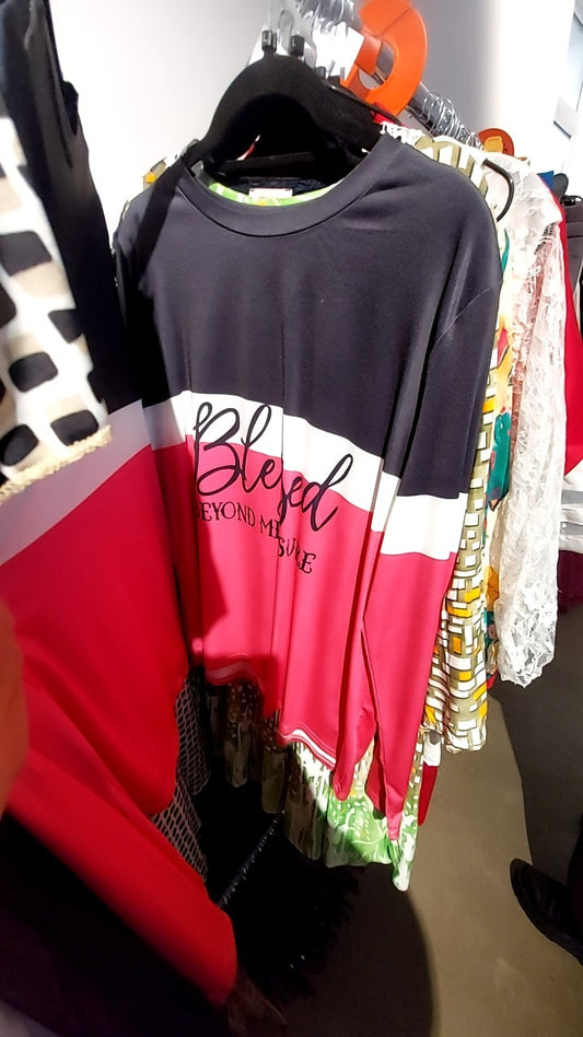 Shirt Schwarz, Weiß, Pink Gr.: XL