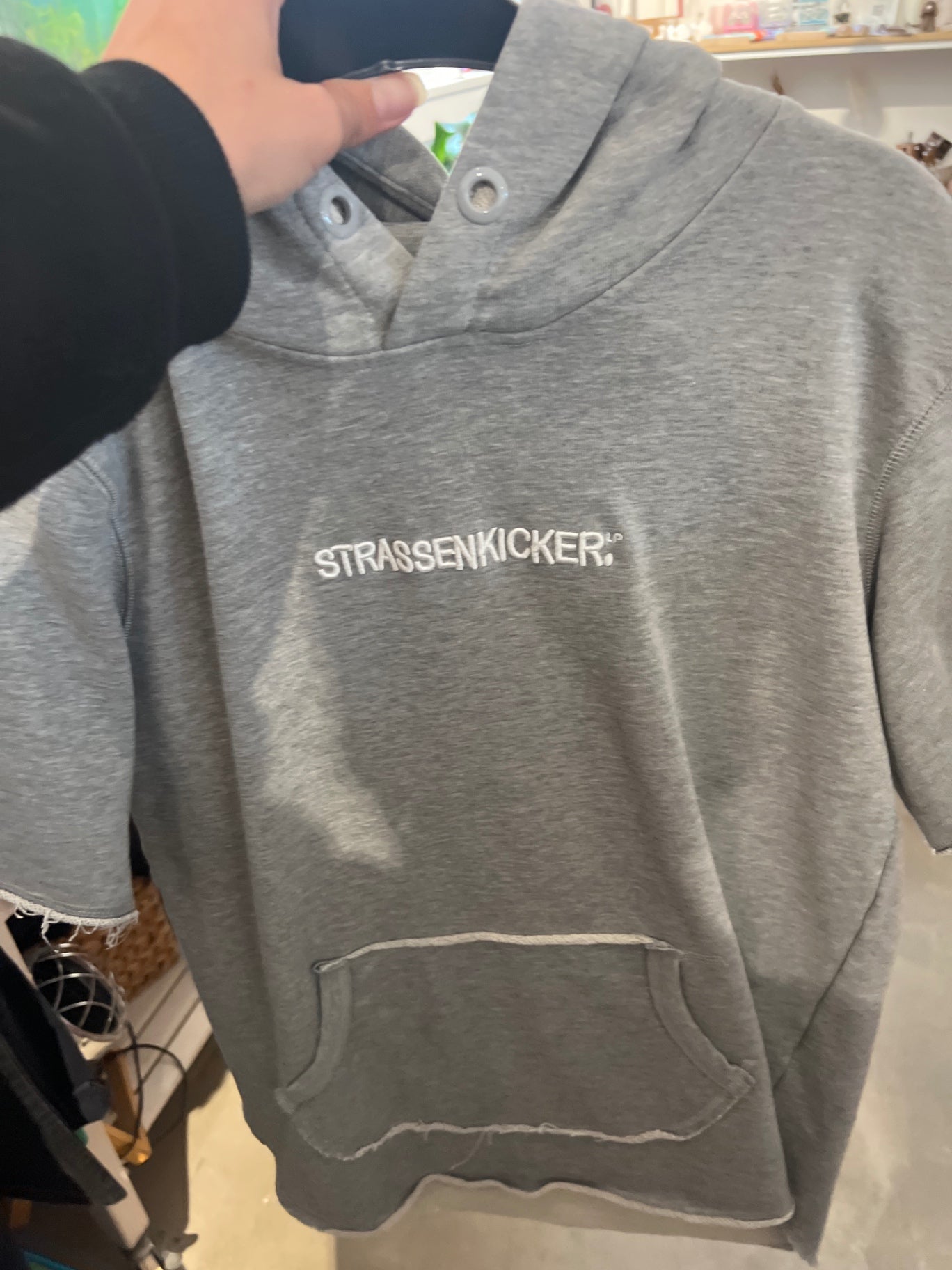 Strassenkicker Hoodie Grau Gr.: L