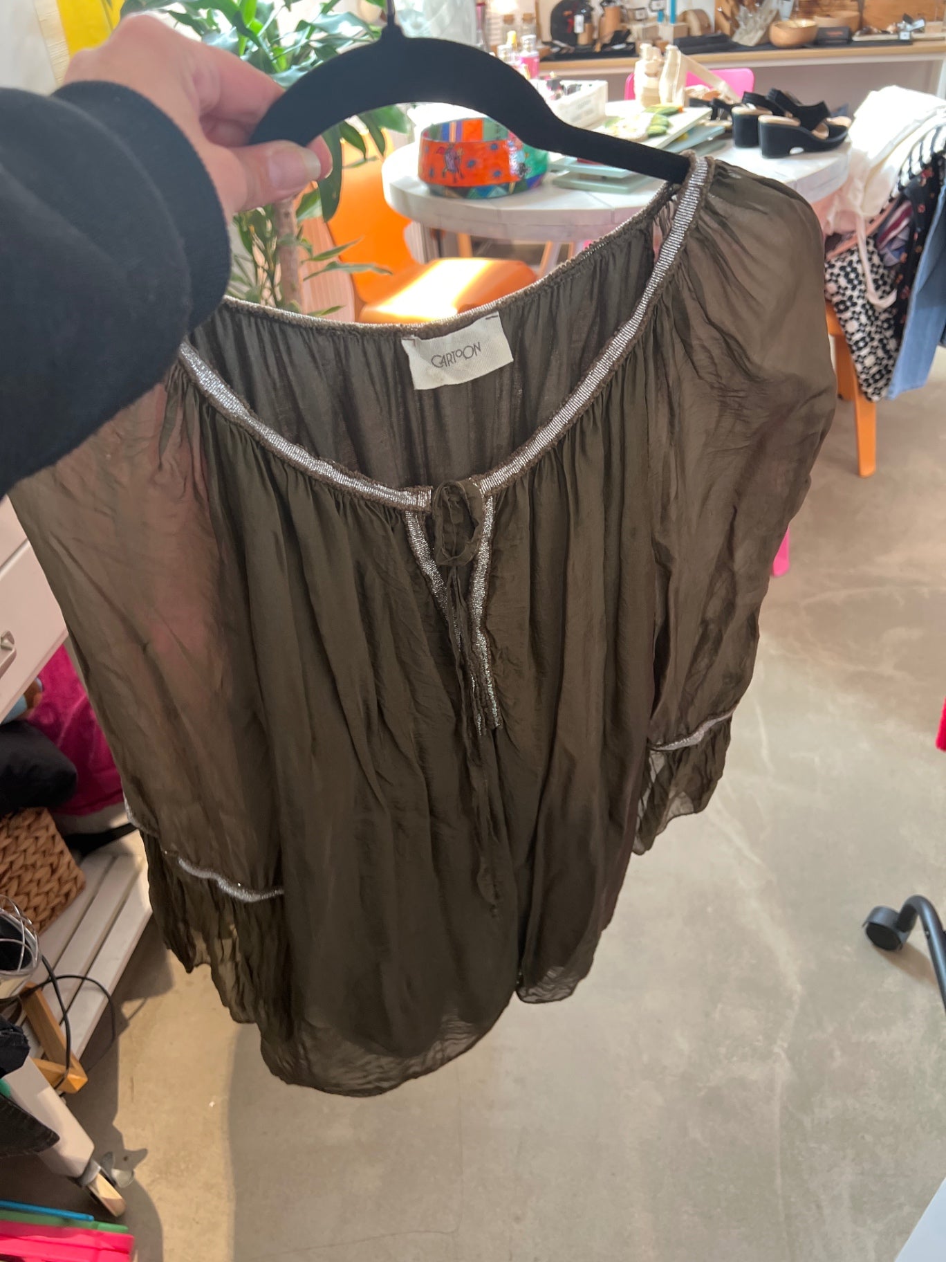 CARTOON Bluse Grün Gr.: S