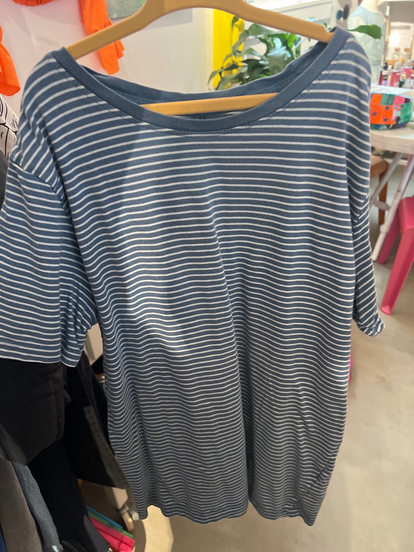 H&M T-Shirt Blau und Weiß Gr.: 158