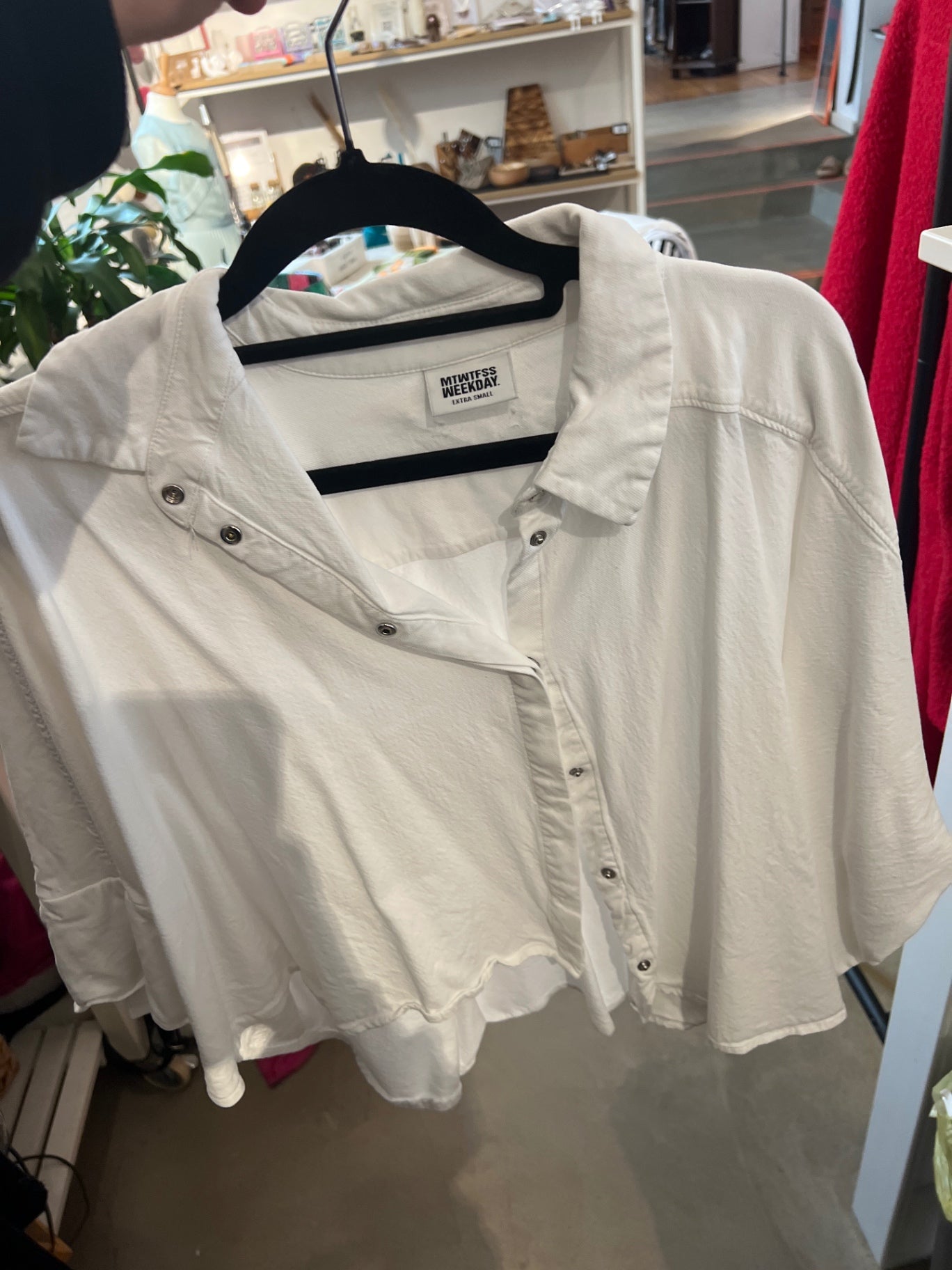 Weekday Bluse Weiß Gr.: XS