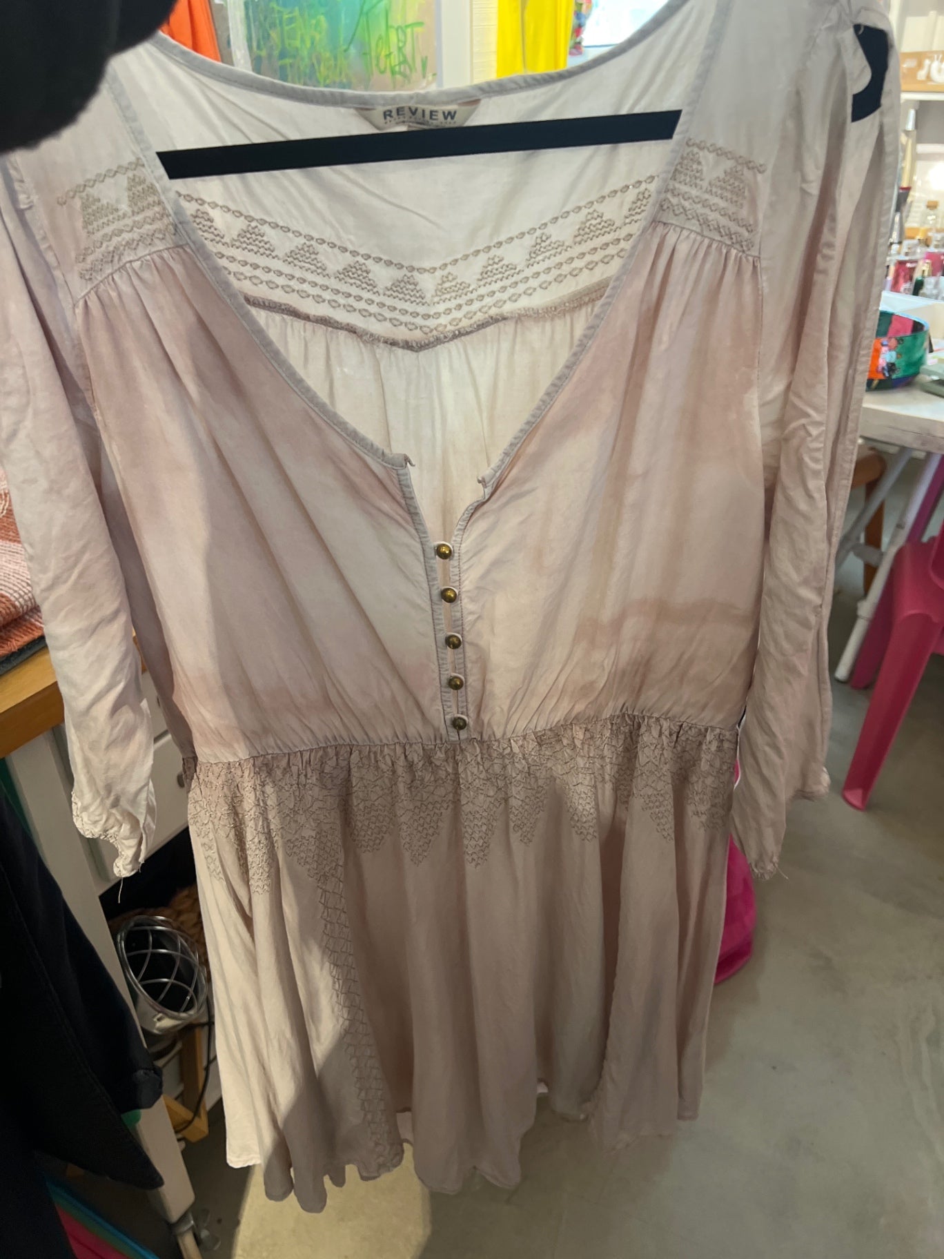 Review Kleid Beige Gr.: M