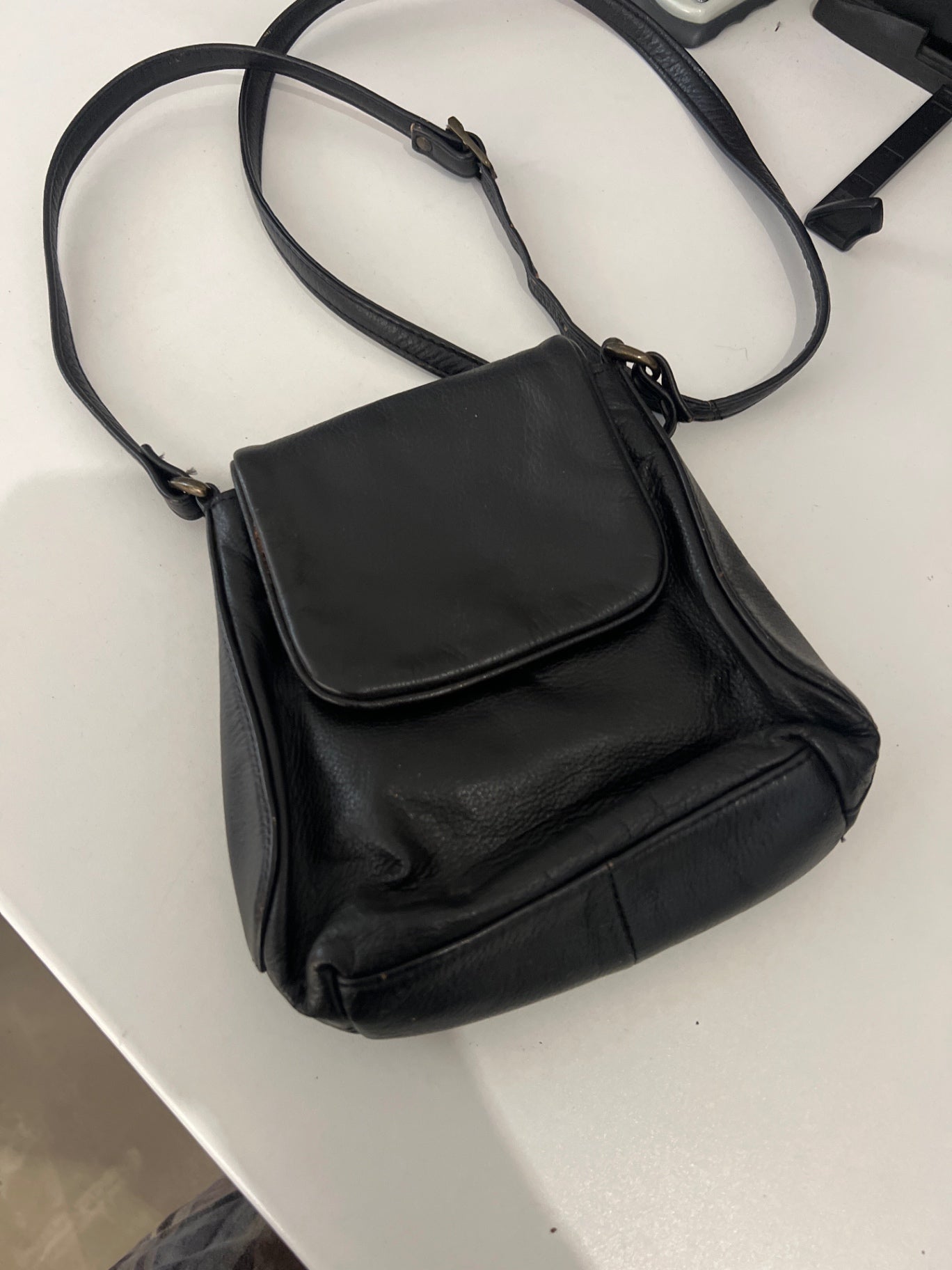 Handtasche Schwarz klein Leder