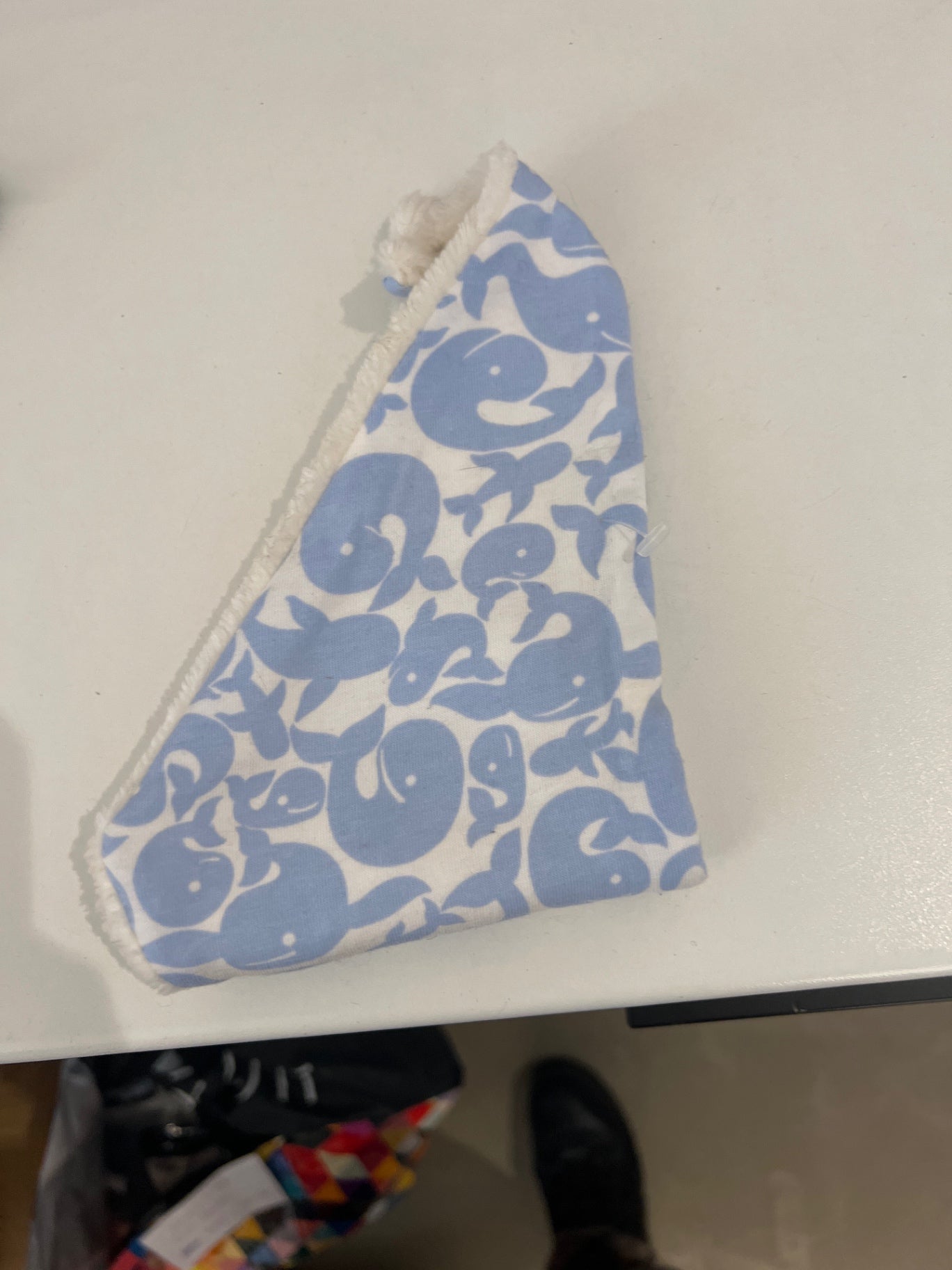 Hund Halstuch Blau und Weiß 