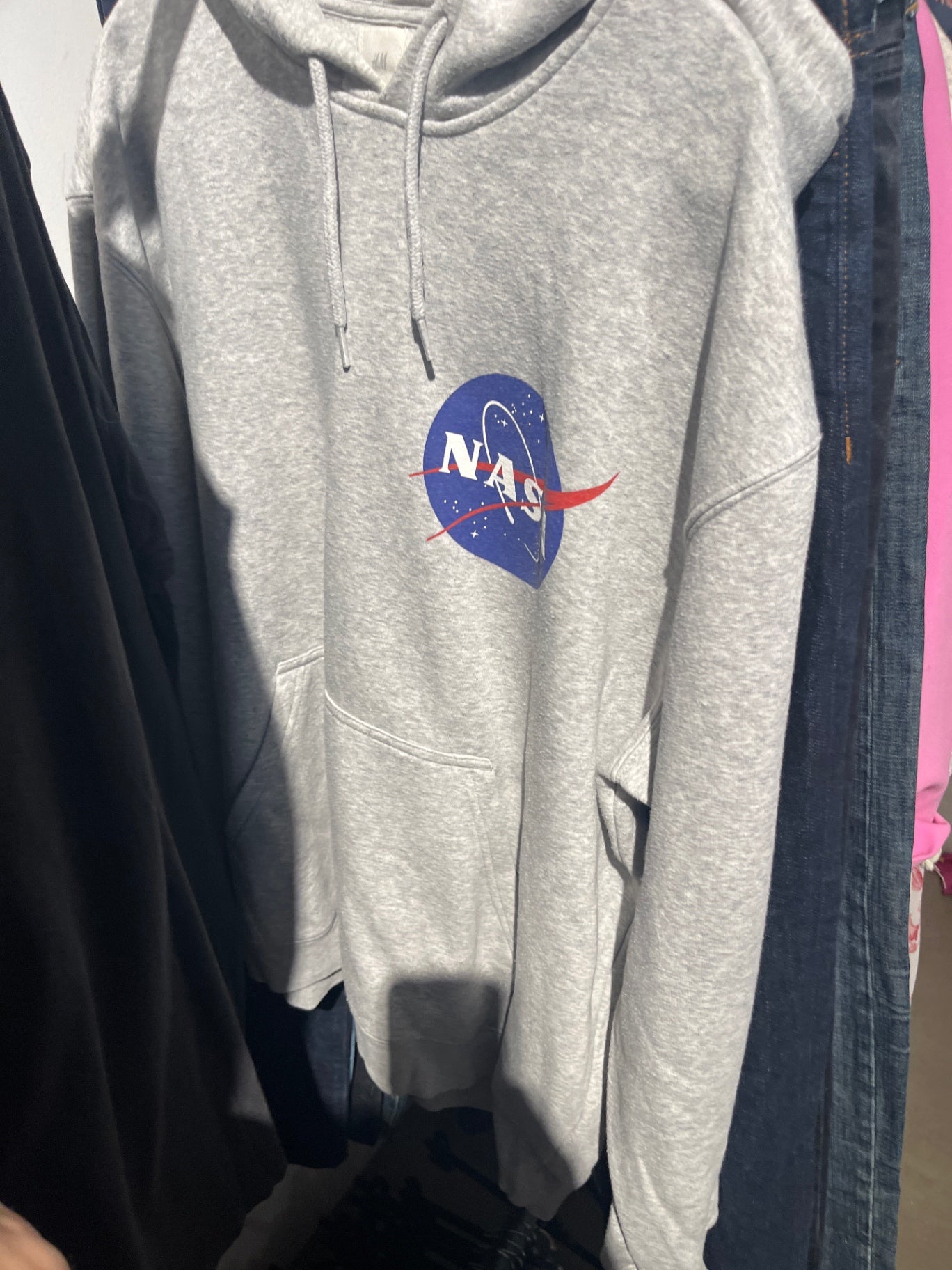 H&M Hoodie Grau Nasa Gr.: XL