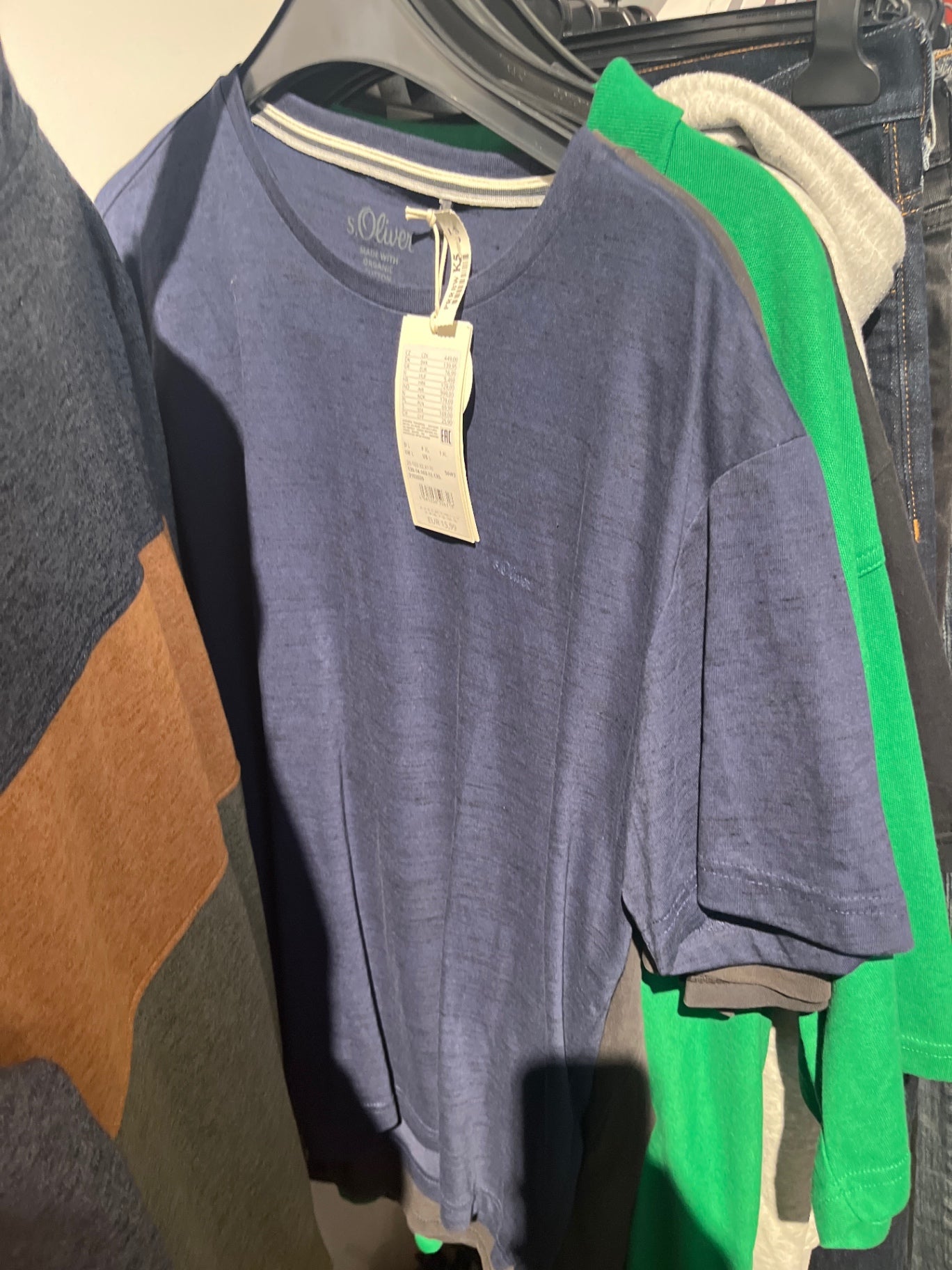 s.Oliver T-Shirt Blau Gr.: L