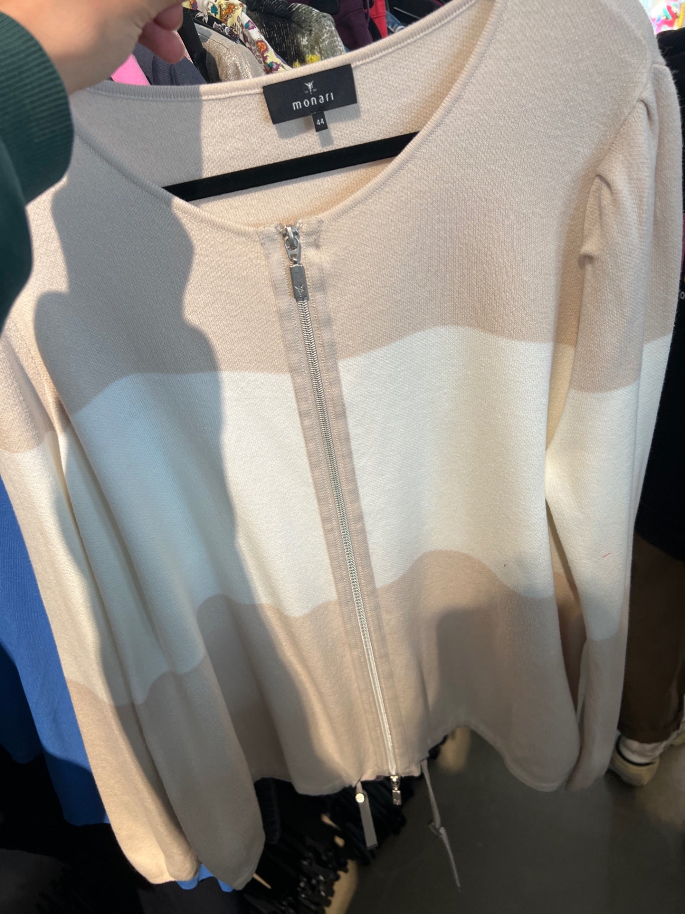 Monari Strickjacke Beige Gr.: 44