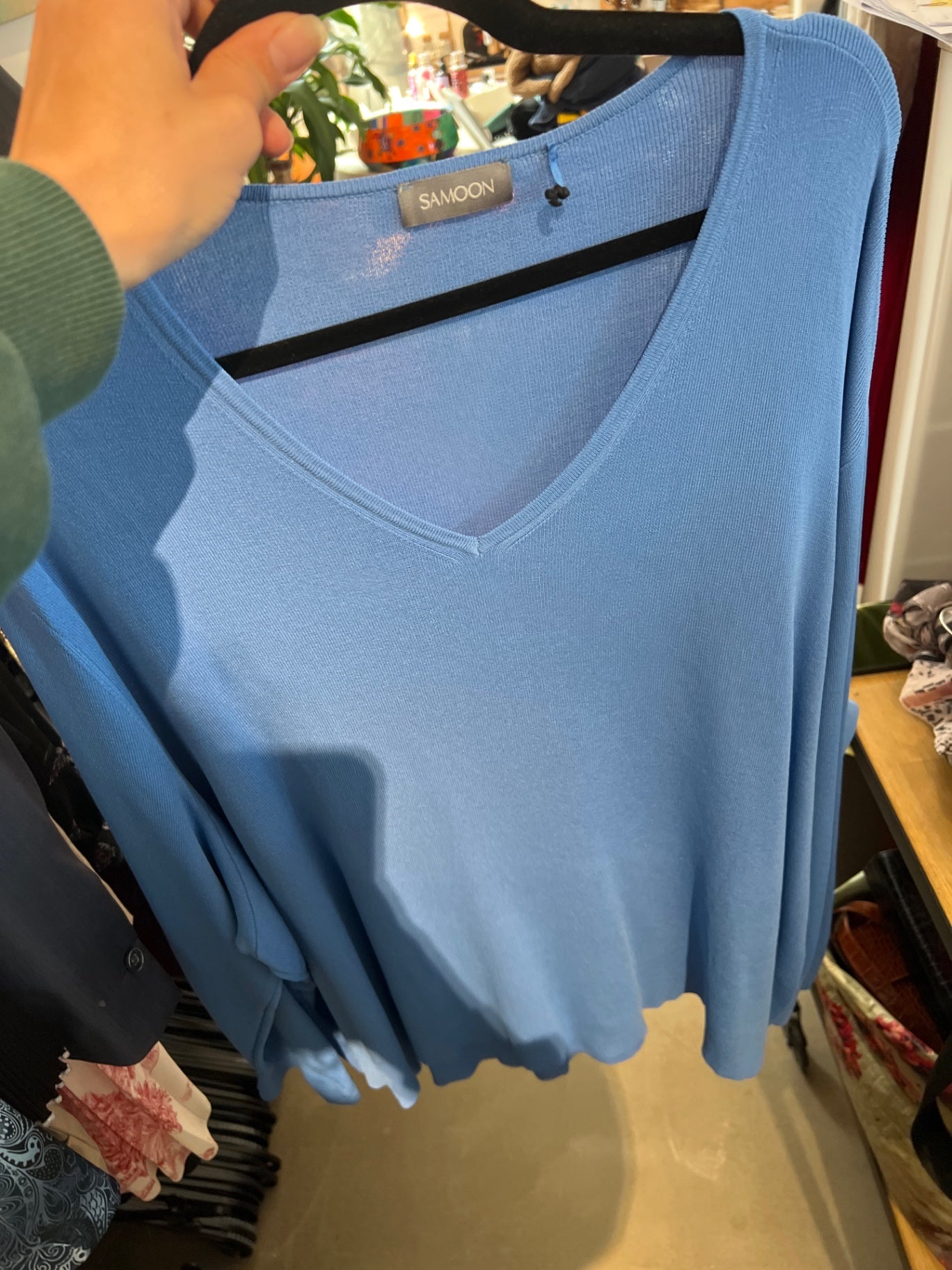 SAMOON Pullover Hellblau Gr.: XXL