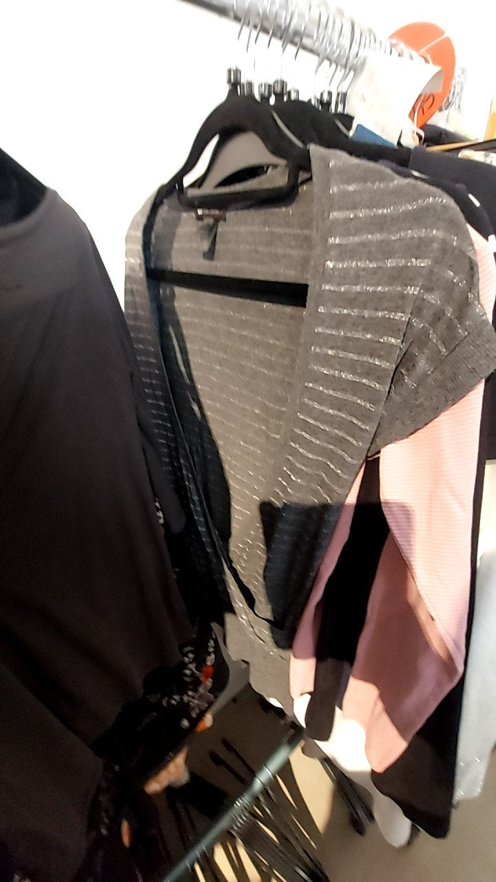 MNG Shirt Grau mit Silber Gr.: S