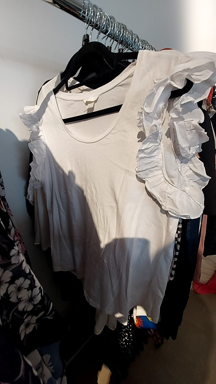 H&M T-Shirt Weiß Gr.: L