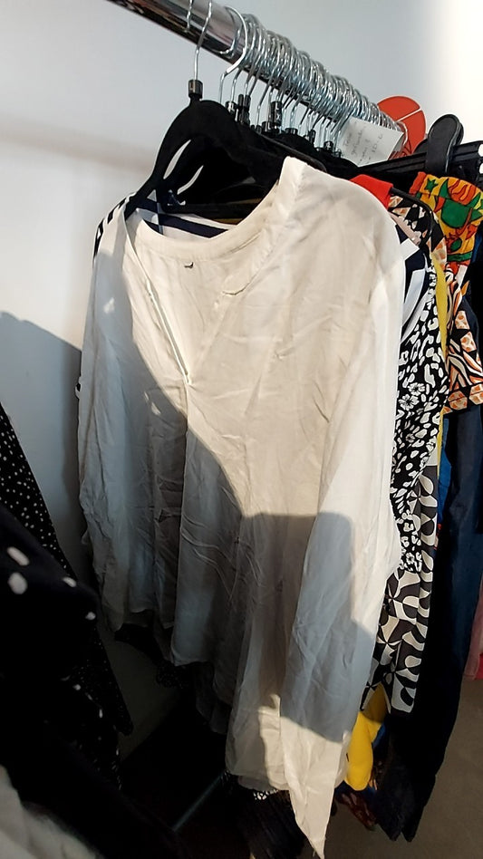 Bluse Weiß Gr.: L