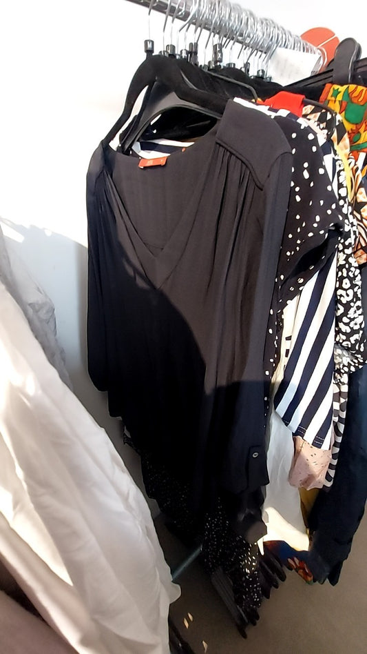 EDC Bluse Schwarz Gr.: M