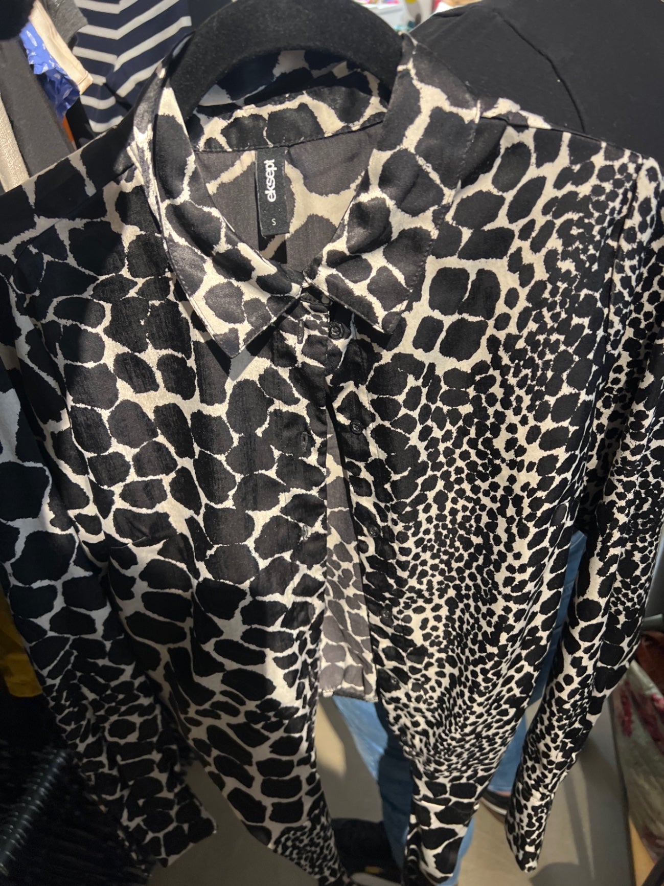Ekesept Bluse Schwarz und Weiß Gr.: S